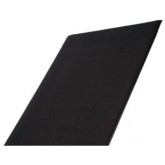 Crown Comfort-King 1/2" Thick Dry Area Anti-Fatigue Mat - 2' x 60', Black